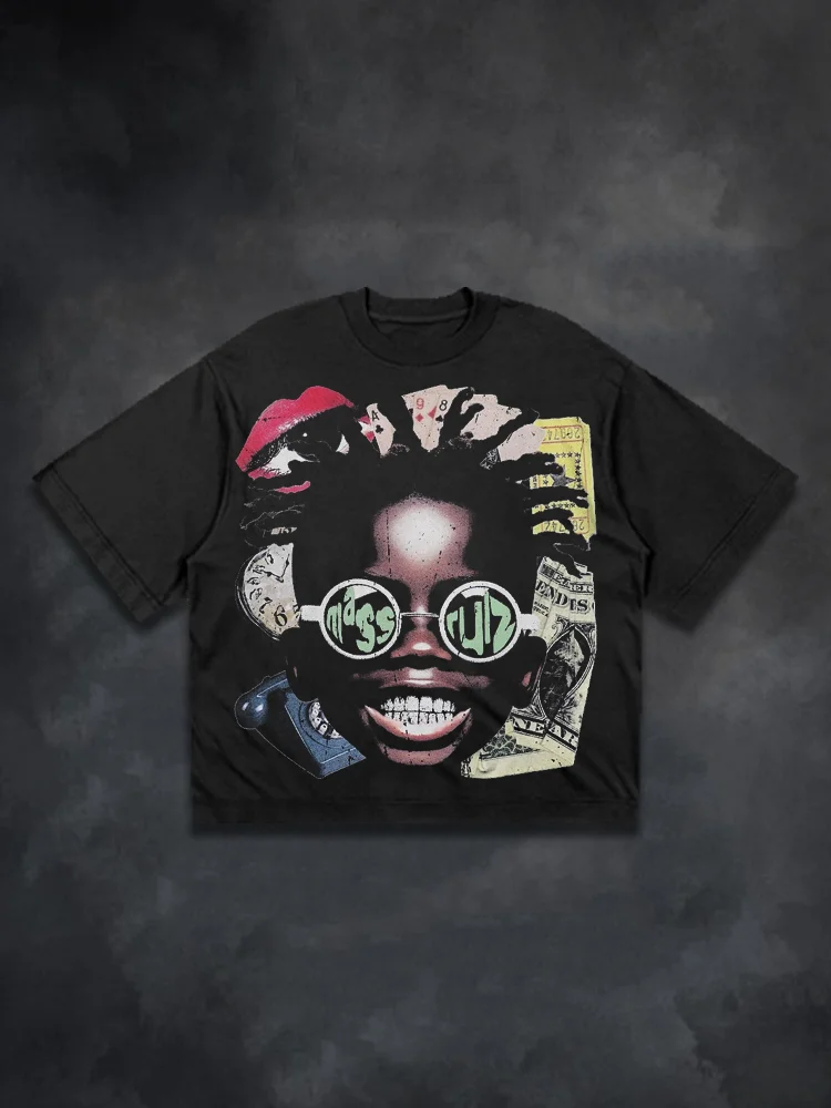 Vintage Madnessgraphic 100% Cotton T-shirt Cropped Tee
