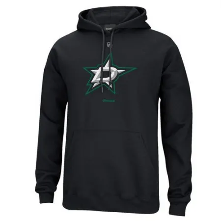 Reebok Dallas Stars Primary Logo Pullover Hoodie Black