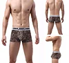 Men's Sexy Leopard Print U Pouch Boxer Briefs