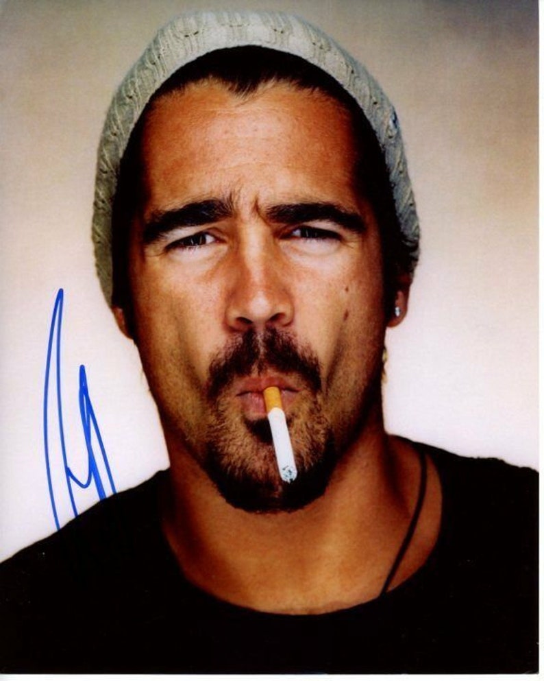 Colin farrell signed autographed smoking Photo Poster painting