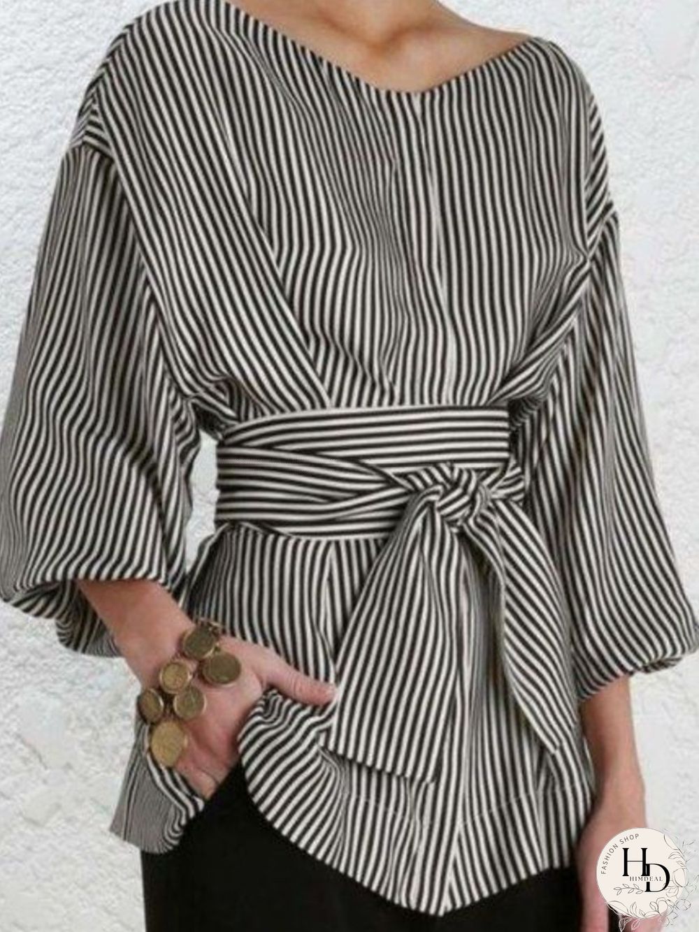 Casual 3/4 Sleeve Tops