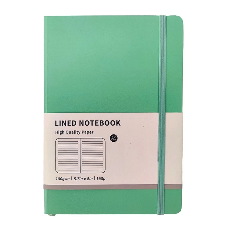 1 Piece Solid Color Learning Paper Preppy Style Notebook