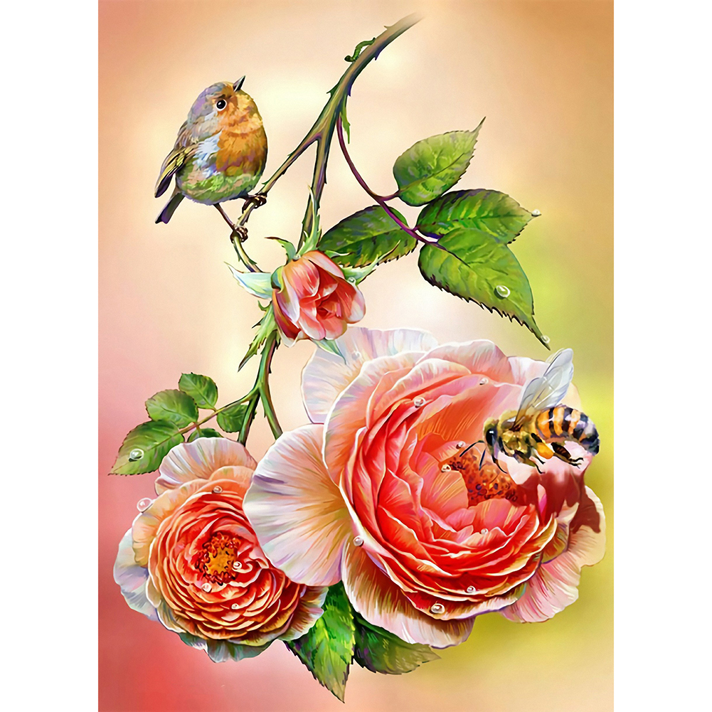 

(Multi-Size) Butterfly On Sunflower - Round/Square Drill Diamond Painting - 30*40CM, Square diamond 40*50cm, 501 Original