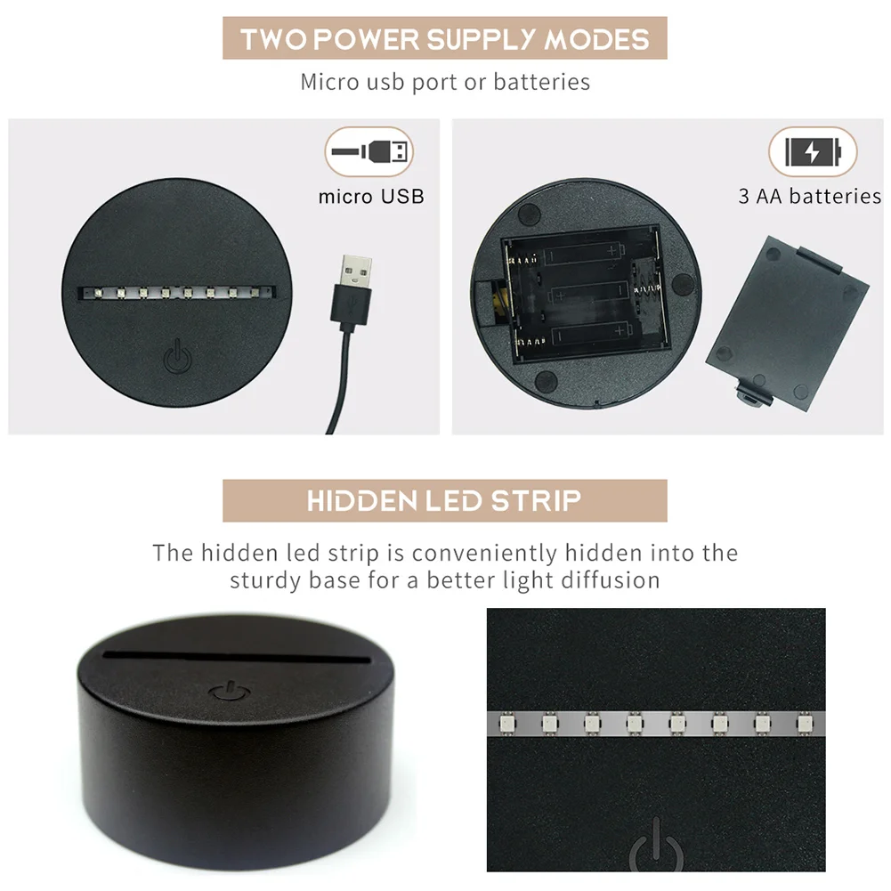 DIY Special Shaped Diamond Painting Owl LED Light Cross Stitch Embroidery