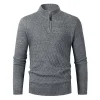 Men's half-zip pullover sweater