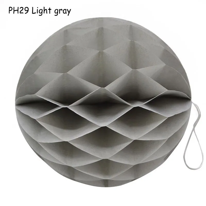 1Pcs 2 -12 Chinese Round Hanging Paper Honeycomb Flowers Balls Crafts Party Wedding Home DIY Decoration Paper Lantern Pompom