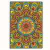 Mandala 5D DIY Diamond Art Painting Notebook Kit 50 Pages A5 Rhinestone Art Painting Notebook Kit for Adults Beginners Holiday Birthday Gift
