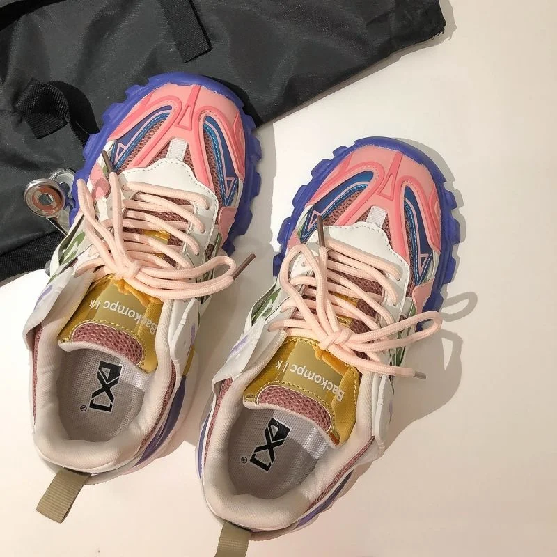 Yyvonne Designer Classic Women's Vulcanize Shoes Retro Platform Casual Sneakers Women Leisure Jogging Shoes Fashion Vulcanized Sneaker