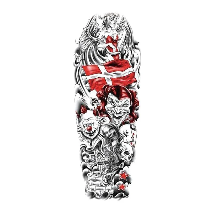 Temporary Tattoos Snake Lion Asian Fake Tattoo Tiger For Men Waterproof Art Mermaid Sticker Paste on Arm Leg Tattoos Body Art