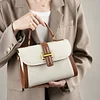 Stylish Dual Colors Leather Women's Shoulder Bag