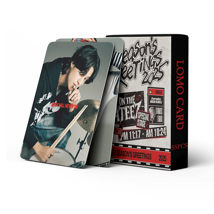 ATEEZ トレカ シーグリ 2024 SEASON'S GREETINGS officialateezshop ATEEZ 2024 Season's Greetings Photocard