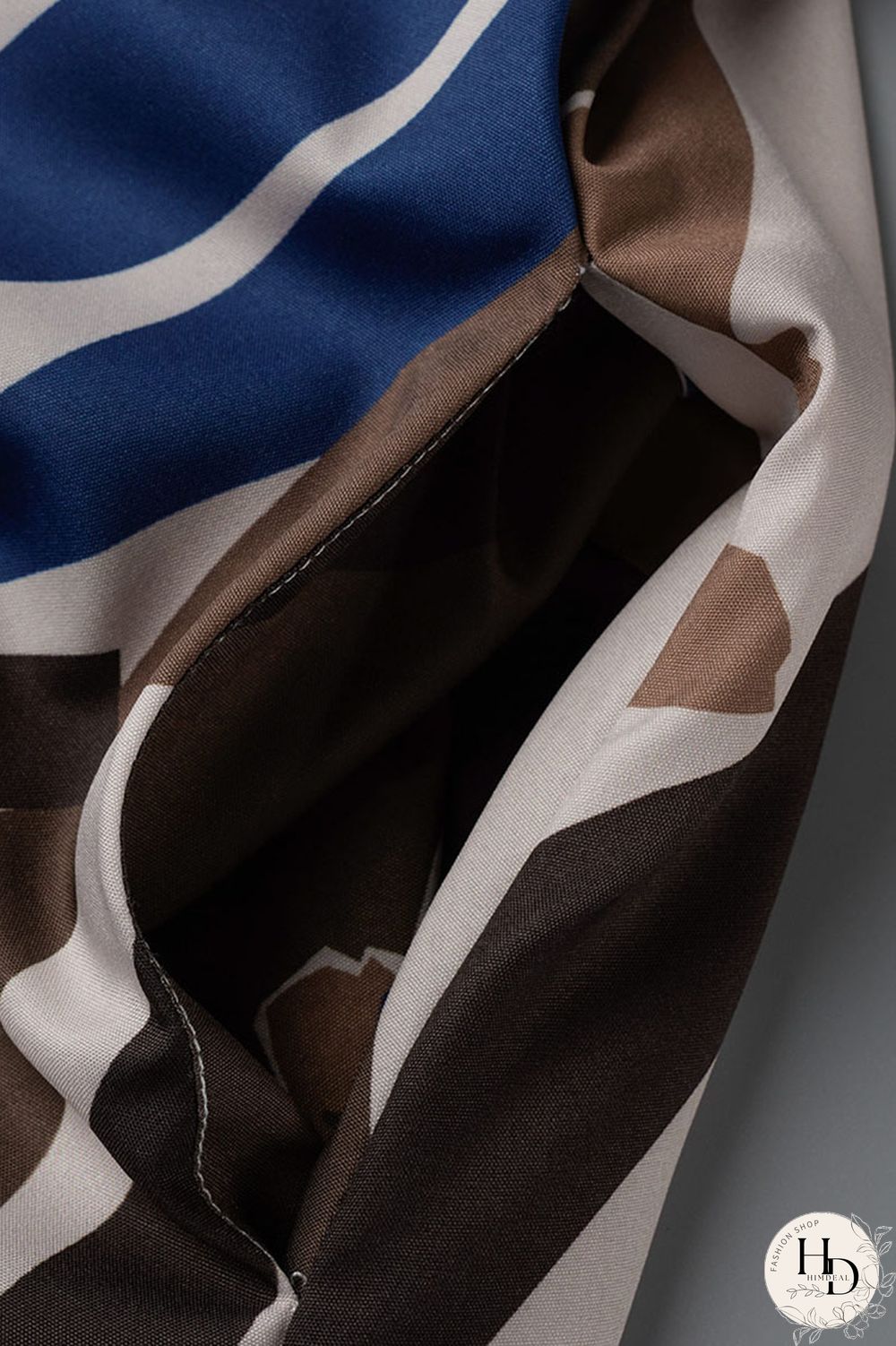 Tangerine Casual Print Patchwork Buckle Turndown Collar Straight Plus Size Dresses