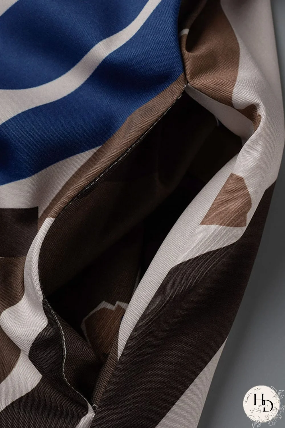 Tangerine Casual Print Patchwork Buckle Turndown Collar Straight Plus Size Dresses