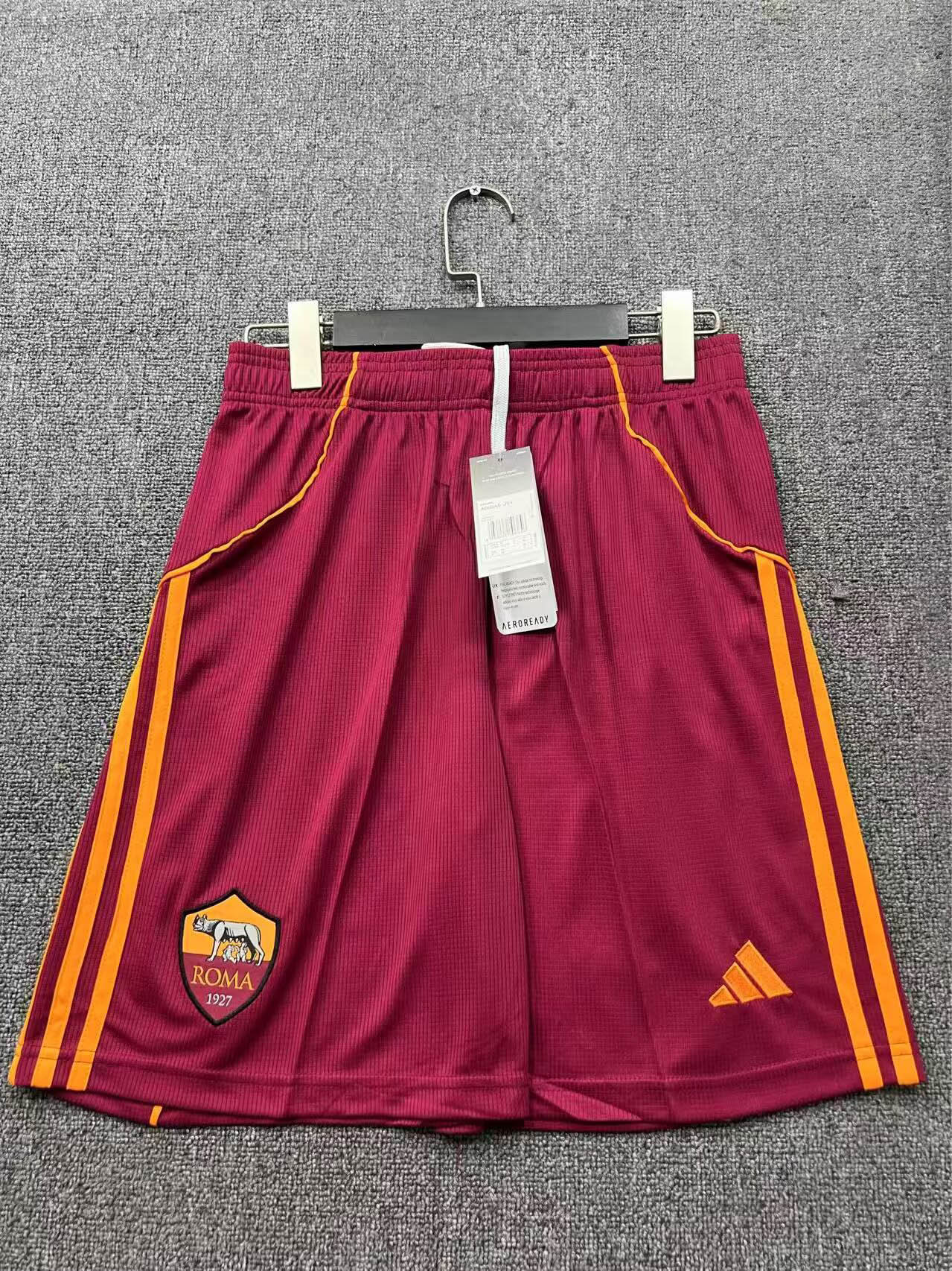 2025-2026 Shorts AS Roma Home Football Shirt 1:1 Thai Quality- Maxi Kit