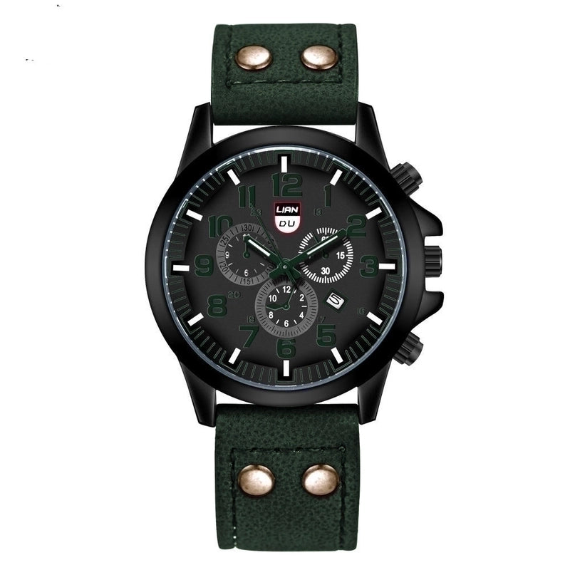 Fashion Geometric Buckle Quartz Men’s Watches