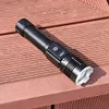 30W LED+COB High Power Flashlight USB Rechargeable 800LM Zoomable Flashlight