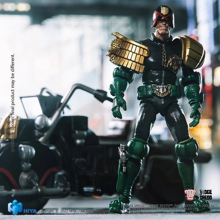 【Pre-order】 HIYA 1/18 Dredd EMJ0089 Judge Dredd And motorcycles Movable-