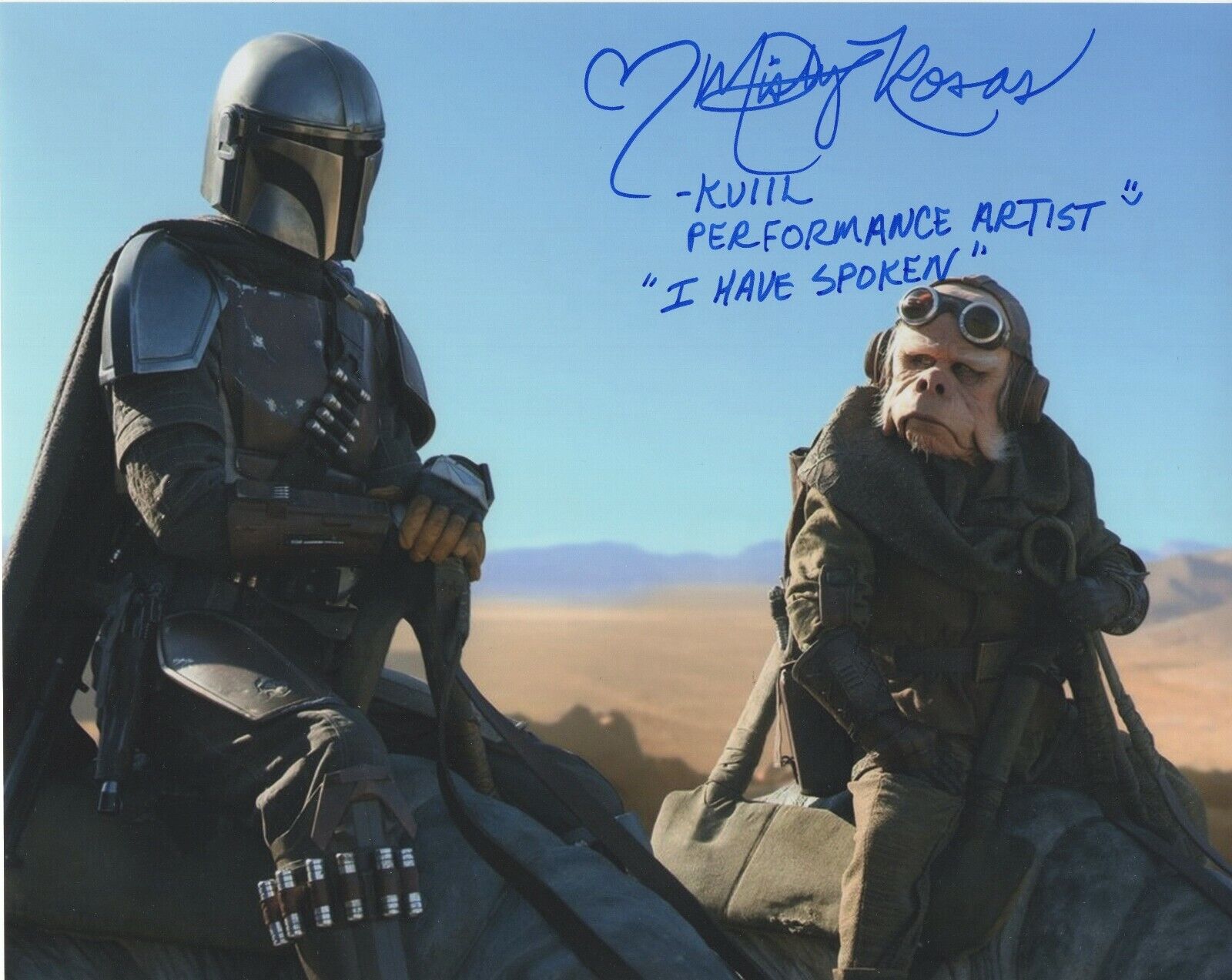 MISTY ROSAS SIGNED AUTOGRAPH KUIIL MANDALORIAN STAR WARS 8X10 Photo Poster painting #2