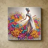 (Pre-Framed)Diamond Painting-DIY Crystal Rhinestone Elegant Lady(25x25cm)