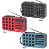 Mini Portable FM Radio BT Wireless Speakers Solar Charging FM Radio Receiver