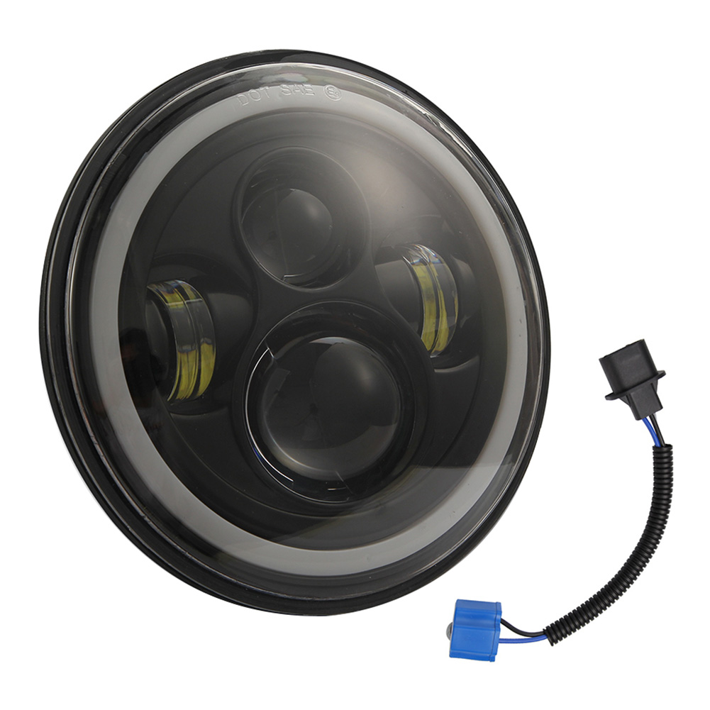 

7 inch Hi/Lo Beam LED Headlight with Halo Ring DRL for Jeep Wrangler CJ, 501 Original