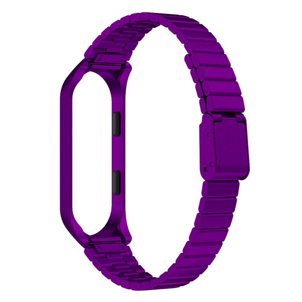 

Stainless Steel Strap with Metal Shell for Xiaomi Bracelet 3/4 (Purple, 501 Original