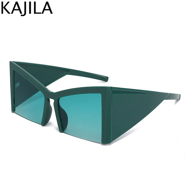 Oversized Square Punk Shield Sunglasses Women Big Frame 2024 Luxury Brand Cat Eye Sun Glasses For Ladies Shades Eyewear UV400