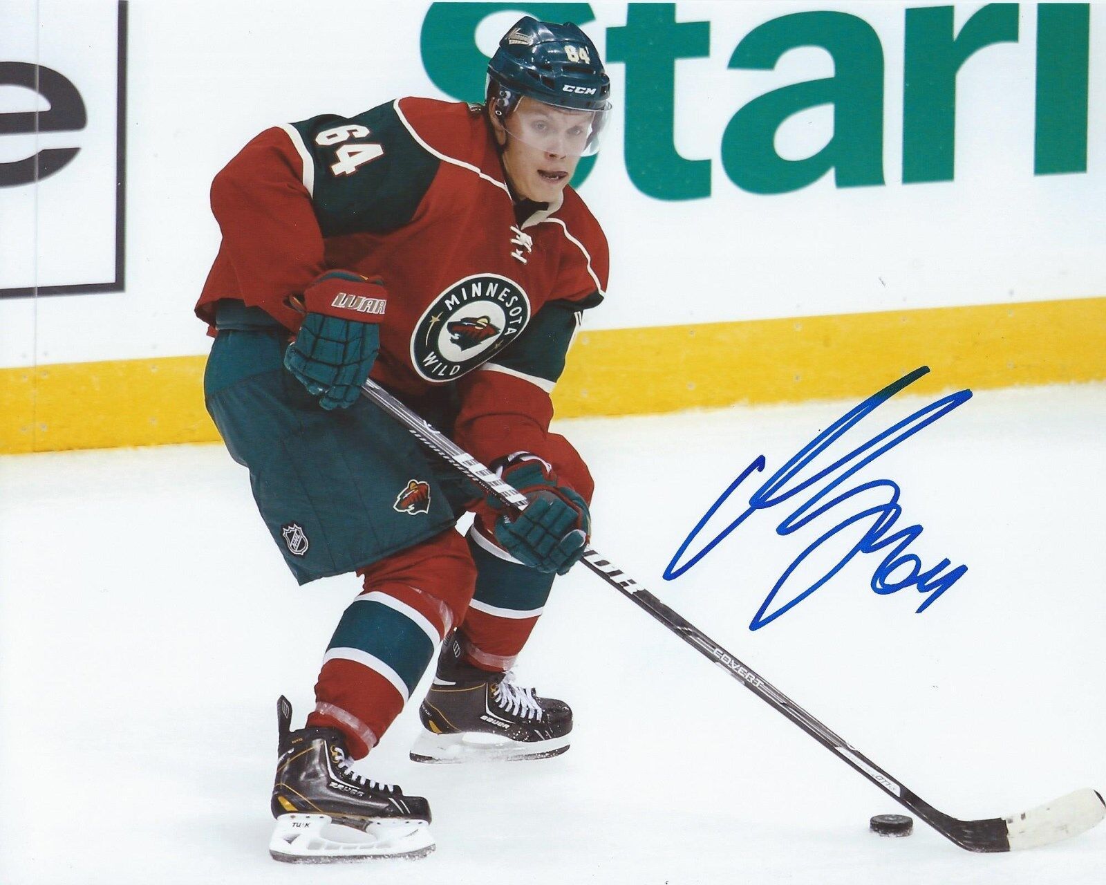 Mikael Granlund Signed 8x10 Photo Poster painting Minnesota Wild Autographed COA F