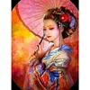 (Big Size)Antique Japanese Woman - 11CT Stamped Cross Stitch - 50*67cm