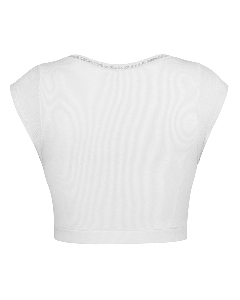 Girl Summer Slim Ultra Short Sexy Babes Top Knitted Thread Spring Autumn Bottom T-Shirt