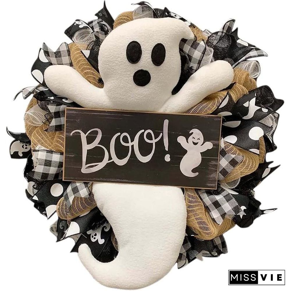 Environmentally Friendly And Non Toxic Ghost Wreath Decor
