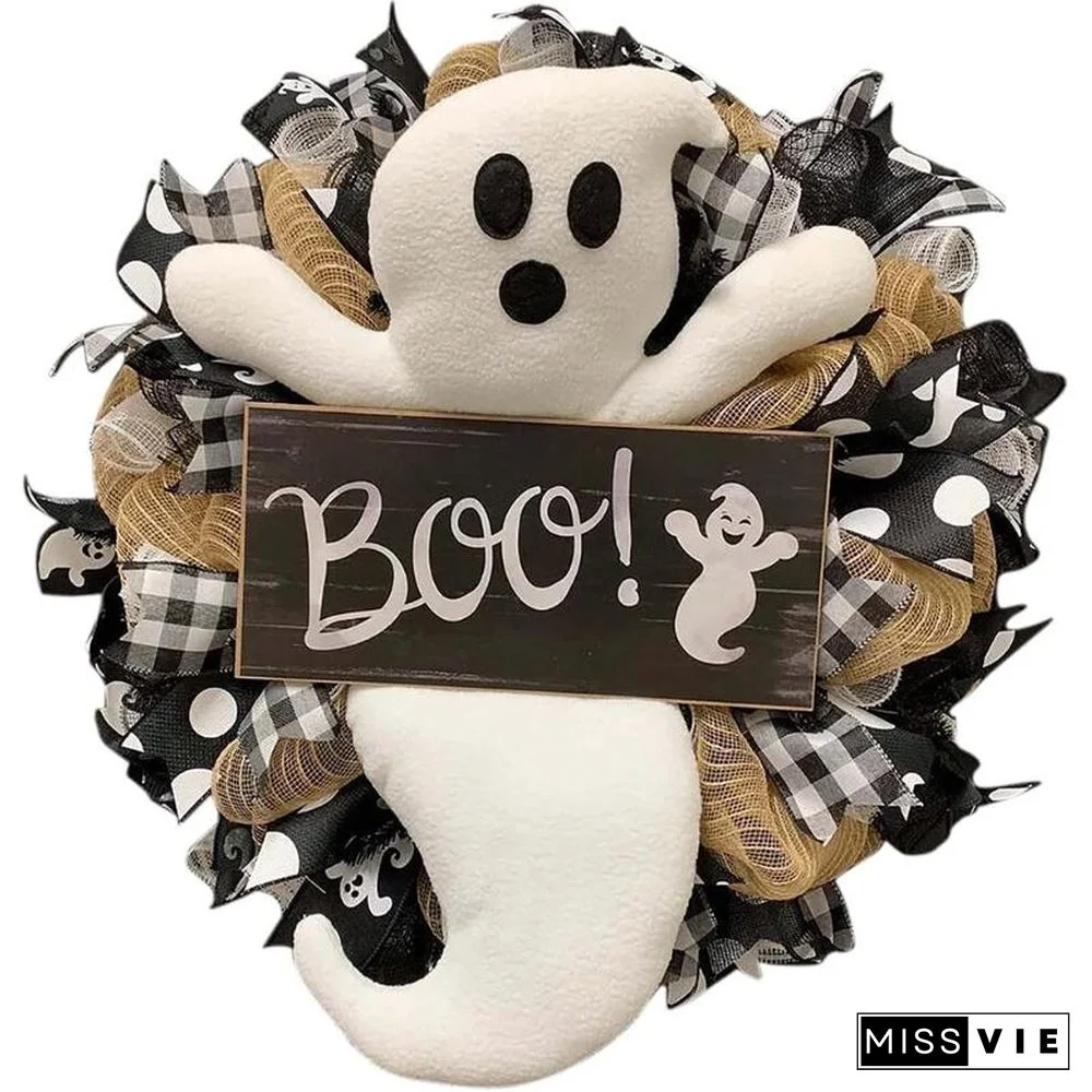 Environmentally Friendly And Non Toxic Ghost Wreath Decor