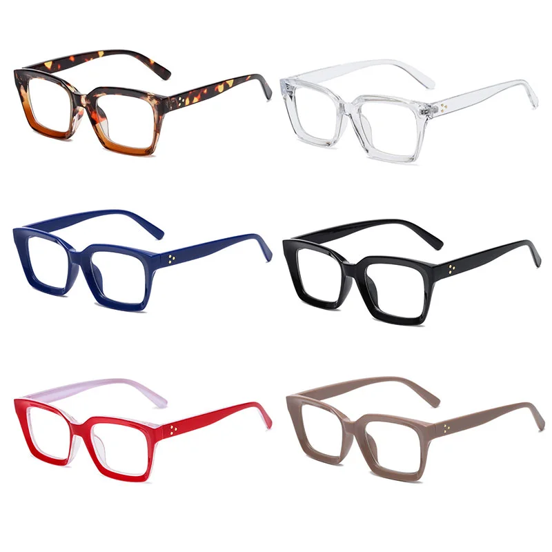 6 Pack Square Screwless Metalless Reading Glasses