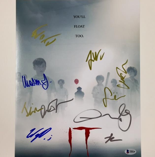 IT Movie Cast x10 Signed 11x14 Photo Poster painting ~ BAS Beckett COA w/ MUSCHIETTI & LIEBERHER