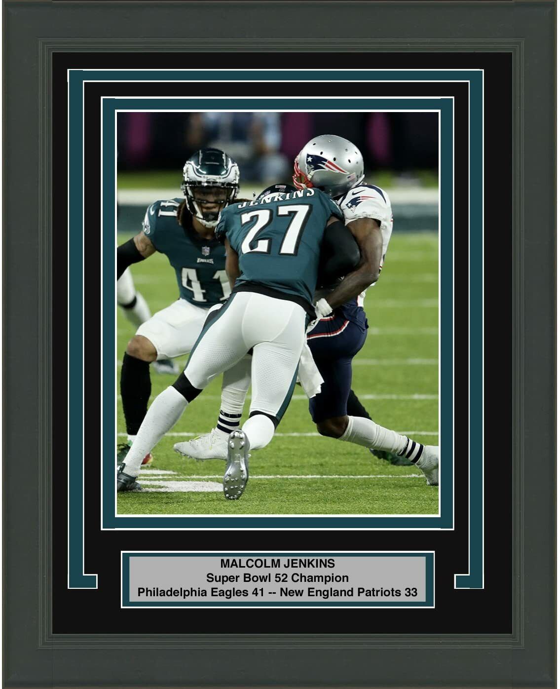 Framed Malcolm Jenkins Philadelphia Eagles Super Bowl 52 Champions 8x10 Photo Poster painting