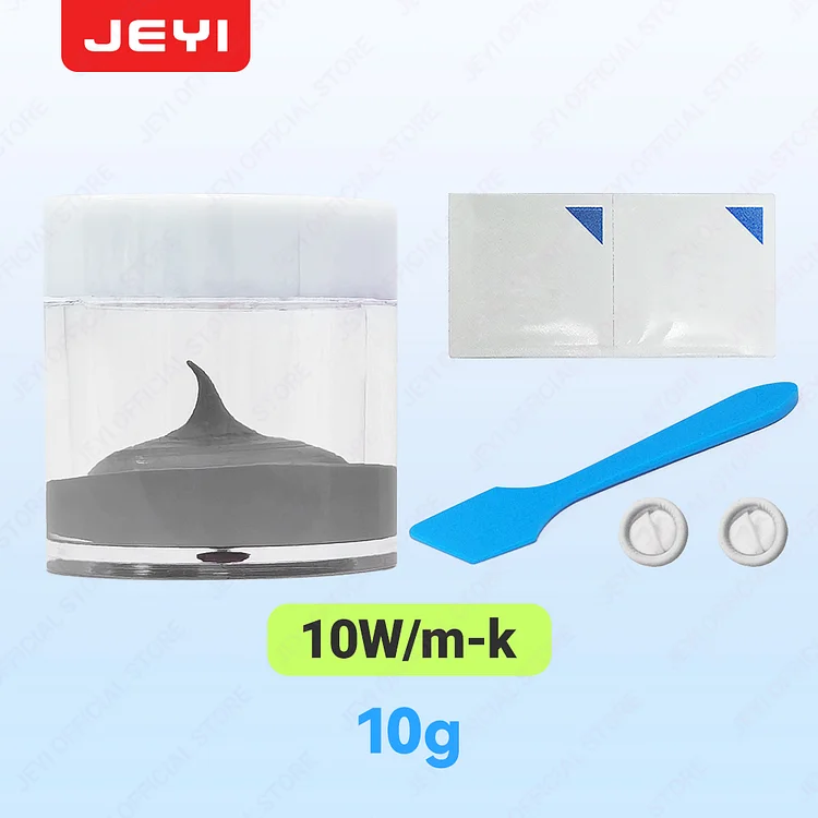 JEYI 10g Thermal Paste 10W/m·K High Performance Silicone Thermal Grease, Thermal Compound for PC CPU GPU VGA Laptop HeatSink