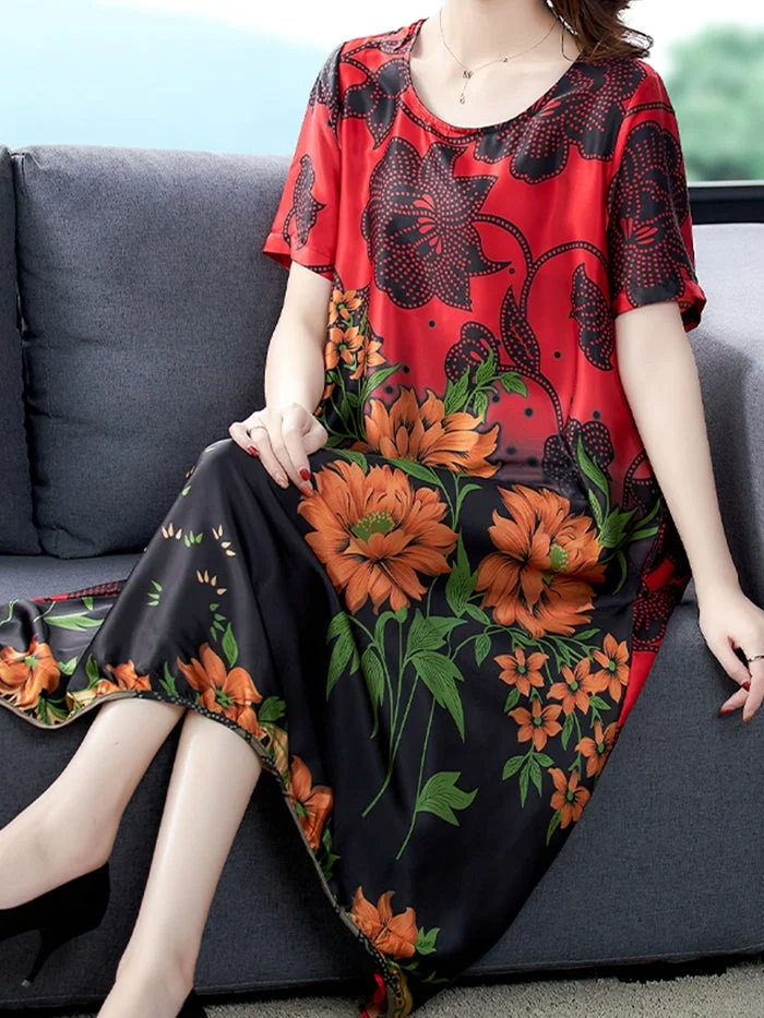 Elegant Fashion Print Dress