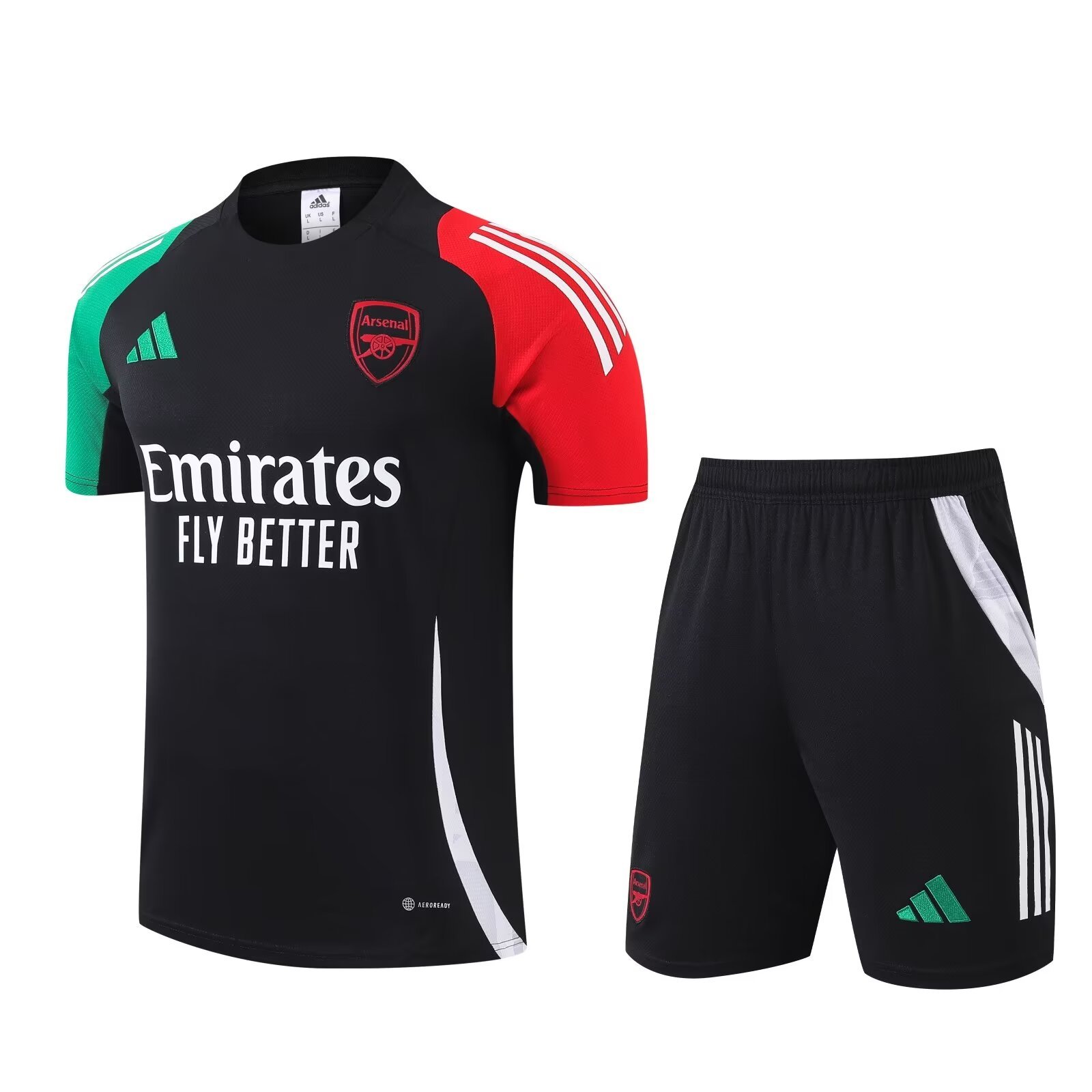 24/25 Arsenal Short Sleeve Black Training Kit Football T-Shirt Thai Quality