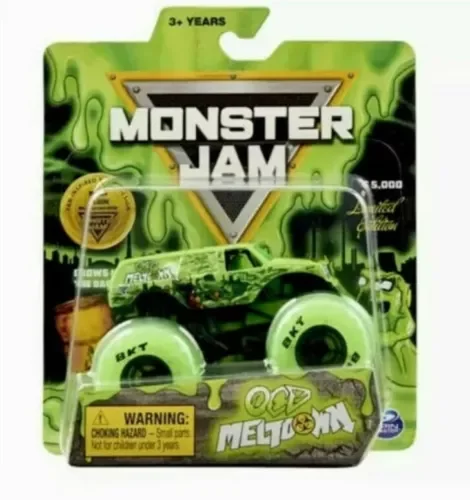 Dronehint 2021 Monster Jam Monster Truck OCD MELTDOWN LIMITED 1/5000 GLOW IN DARK TIRES Toy