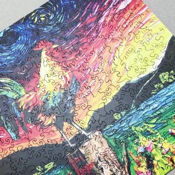 Van&nbsp;Gogh&nbsp;Rooster Wooden Jigsaw Puzzle