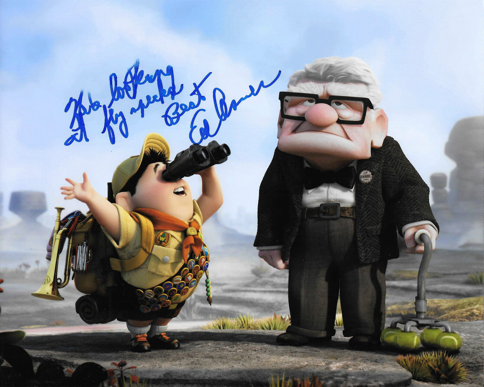 GFA Up Disney Pixar Movie * ED ASNER * Signed 8x10 Photo Poster painting COA