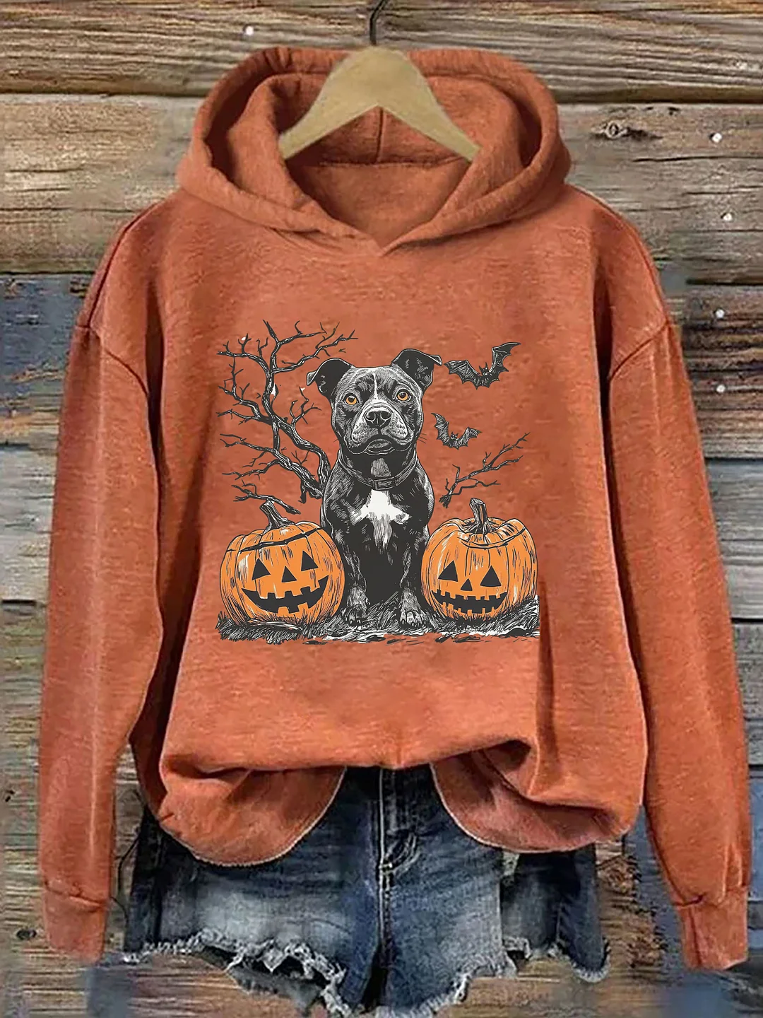 Pitbull Halloween Hoodie