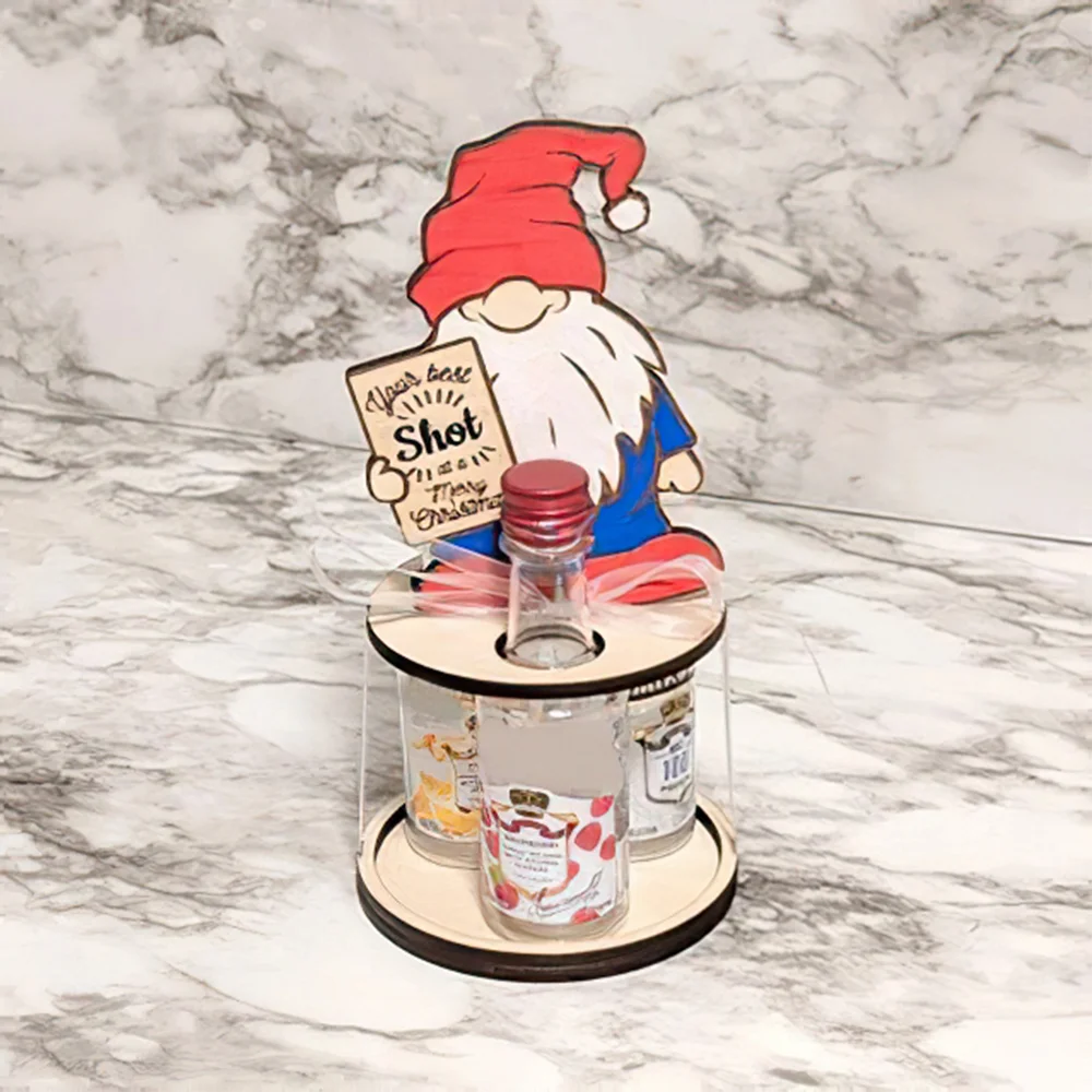 Table ornaments new nini Christmas cartoon character wine rack