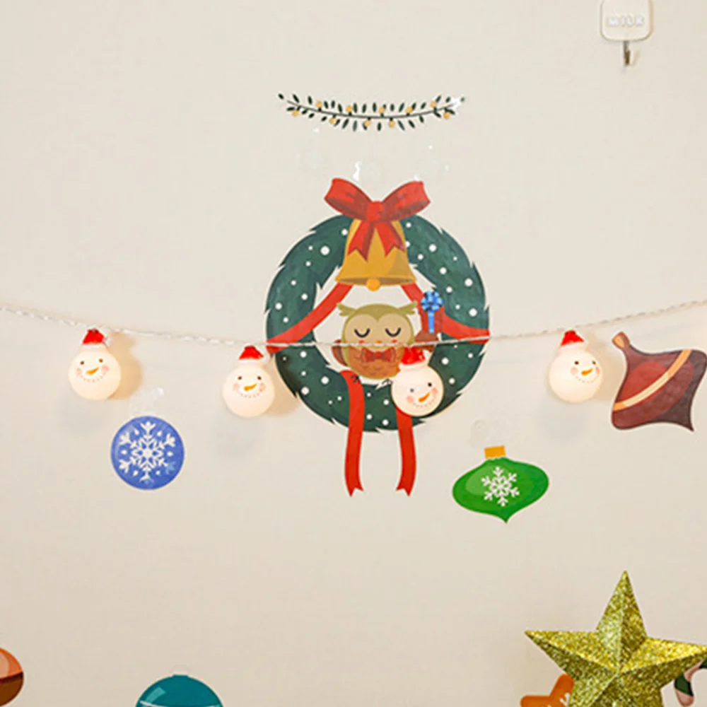 Christmas old man snowman LED scene decoration string lights