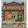 Christmas Cabin - 14CT Stamped Cross Stitch 15*17cm/5.91*6.69in