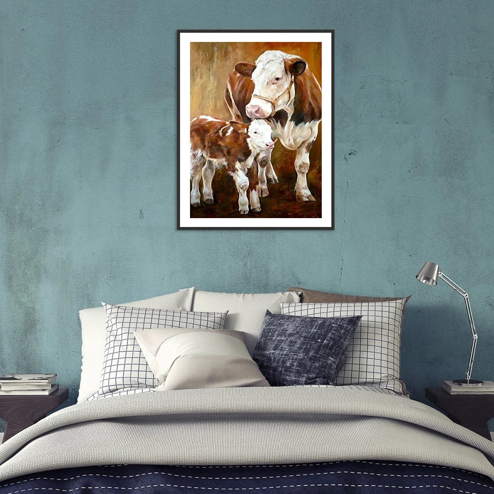 Diamond Painting - Full Round Drill - Cow(30*40cm)