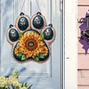 Tournesol chien patte-simple c&ocirc;t&eacute; perceuse-diamant pendentif