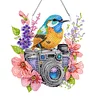 >SALE<Single Side Special Shape Diamond Painting Hanging Pendant for Home Decor (Bird)