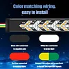 Truck Tailgate Strip Light Waterproof Red Amber Turn Signal Lighting Strips with 4-Pin Connector for Pickup Trucks SUV Car Work