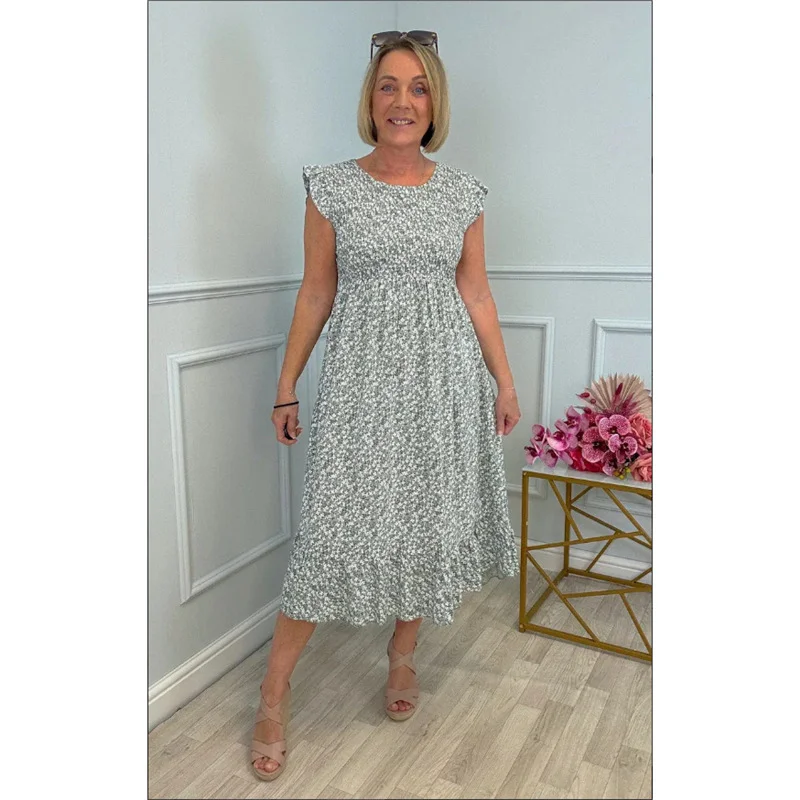 Athvotar Athvotar Summer Explosion Lady Print Floral Elegant Dress Holiday Dress